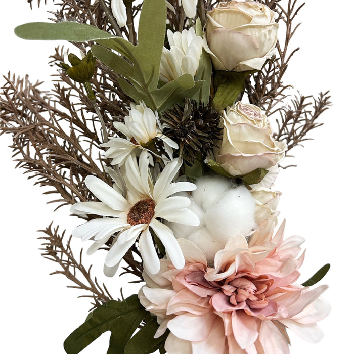 Artificial Dahlia and Chrysanthemum Rose Bouquet Arrangement
