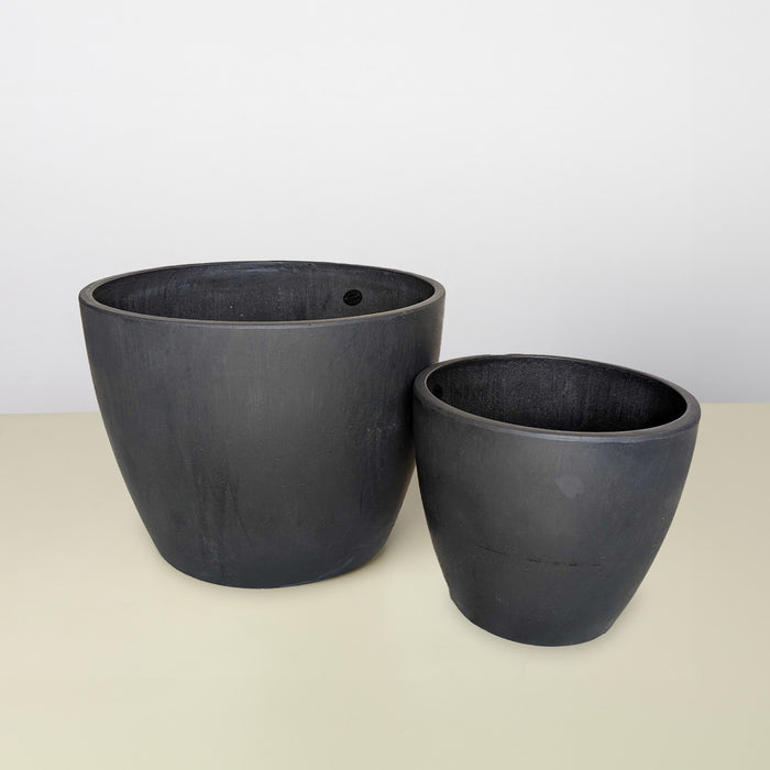 black clay planter pots Black and TerraCotta Eco Pots — House Plant Shop
