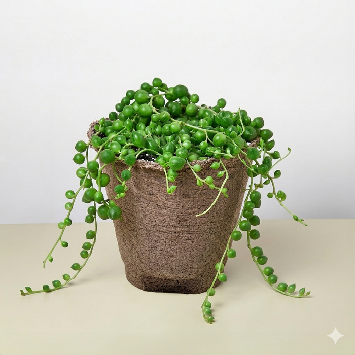 succulent plant with little green balls Succulent 'String of Pearls'
