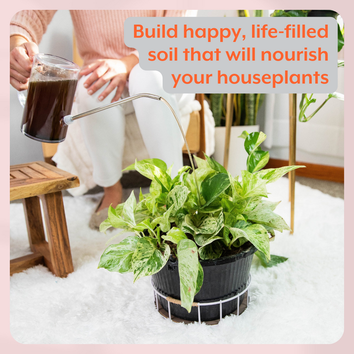 The Houseplant GROW Bundle (Plant Food + ProBiotics + Watering Can)