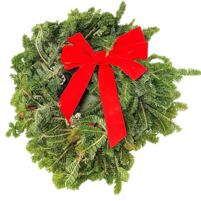 Fraser Fir Wreath Decorated - 22"