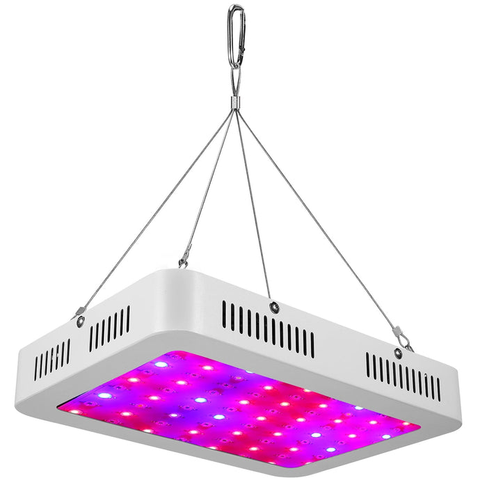 LED Grow Light 1000W 380-800nm Plant Grow Light With Bloom and Veg Dimmer Dual Chips Full Spectrum Grow Lamp for Hydroponic Indoor Plants Veg - White by VYSN