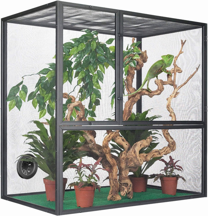 Zilla Fresh Air Screen Reptile Habitat - Ideal for Chameleons, Crested Geckos, and More
