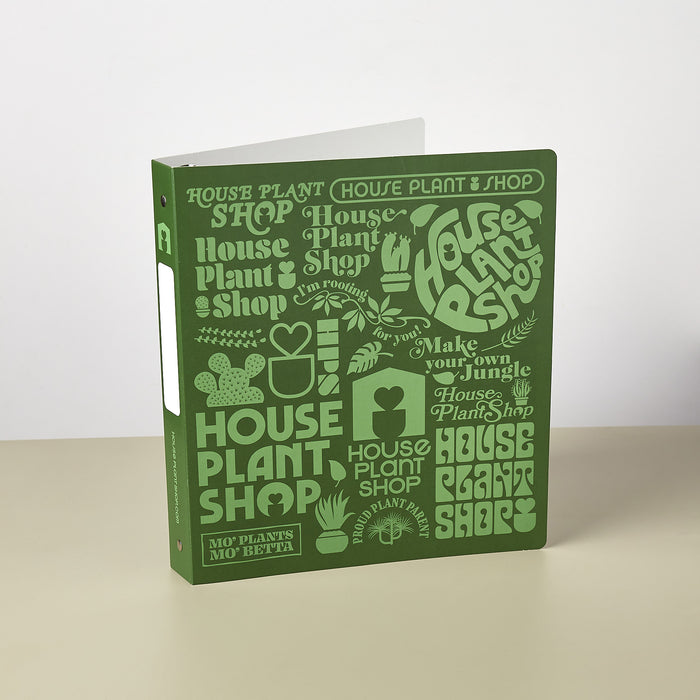Care Card Binder w/ Sleeves - House Plant Shop
