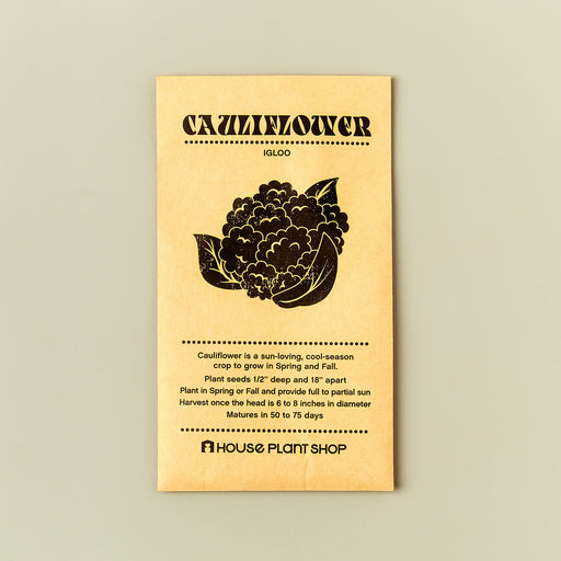 Cauliflower 'Igloo' Seed Packet - House Plant Shop