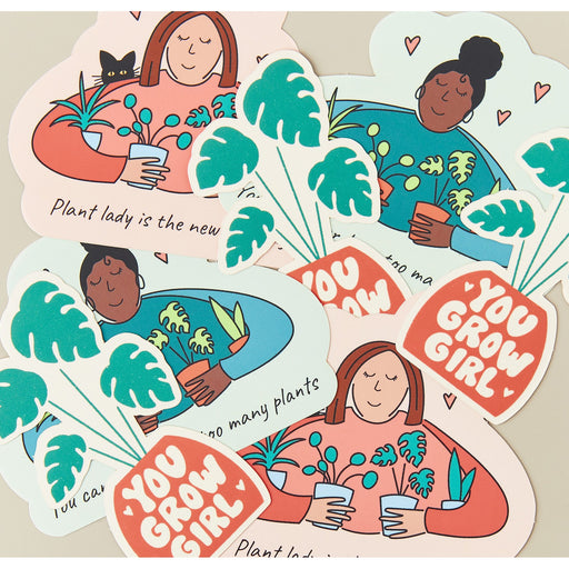 House Plant Shop Sticker 'You Grow Girl' - House Plant Shop