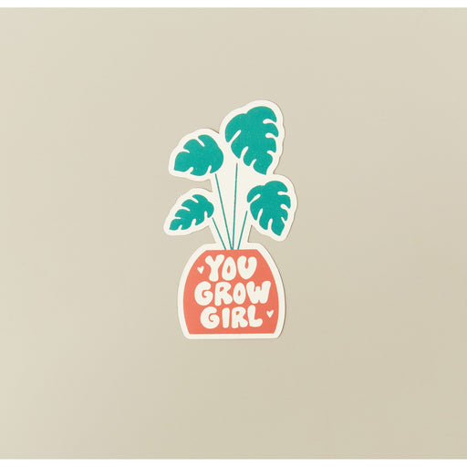 House Plant Shop Sticker 'You Grow Girl' - House Plant Shop